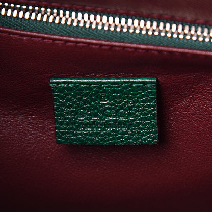 Gucci Grainy Calfskin Medium Zumi Top Handle Bag Vintage Green 5 of 9