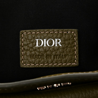 Christian Dior Grained Calfskin Mini Soft Saddle Bag Olive 6 of 11