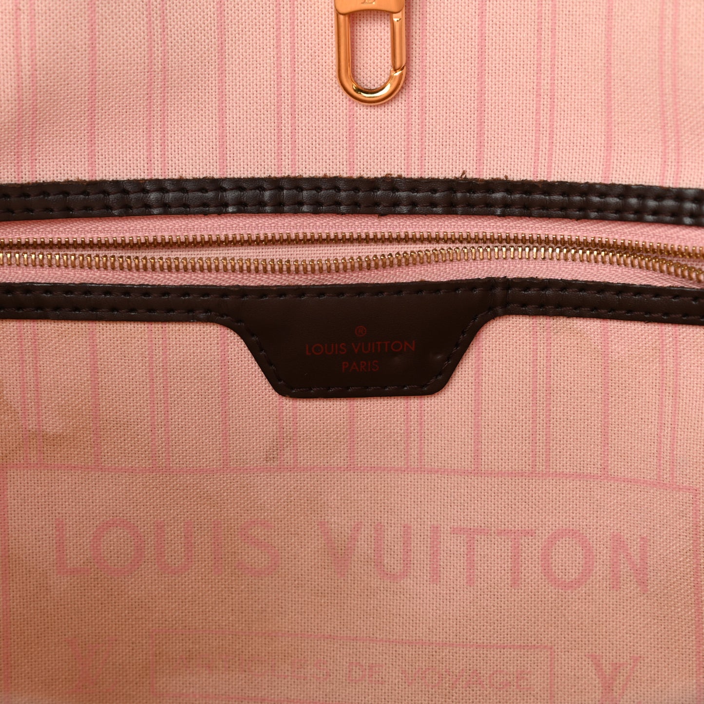 Damier Ebene Neo Neverfull MM Rose Ballerine