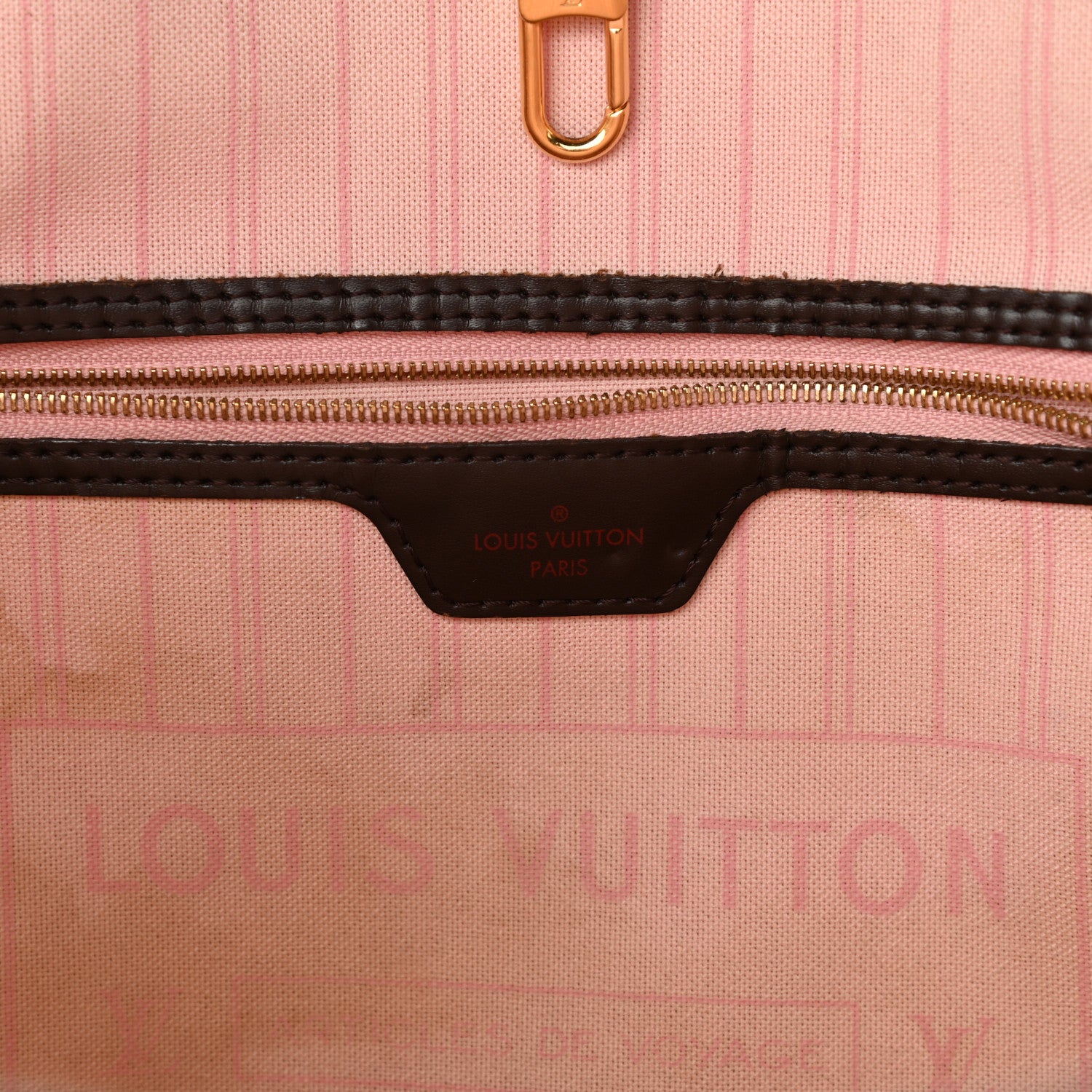 Louis Vuitton Damier Ebene Neo Neverfull MM Rose Ballerine 6 of 16