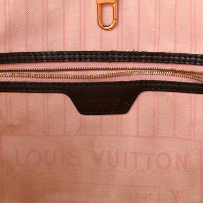 Louis Vuitton Damier Ebene Neo Neverfull MM Rose Ballerine 6 of 16