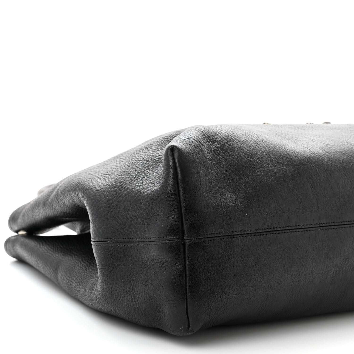Chrome Hearts Grained Calfskin Fleur De Lis Tote Black 8 of 10