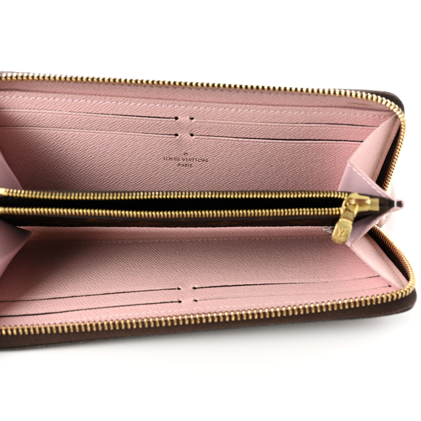 Monogram Clemence Wallet Rose Ballerine