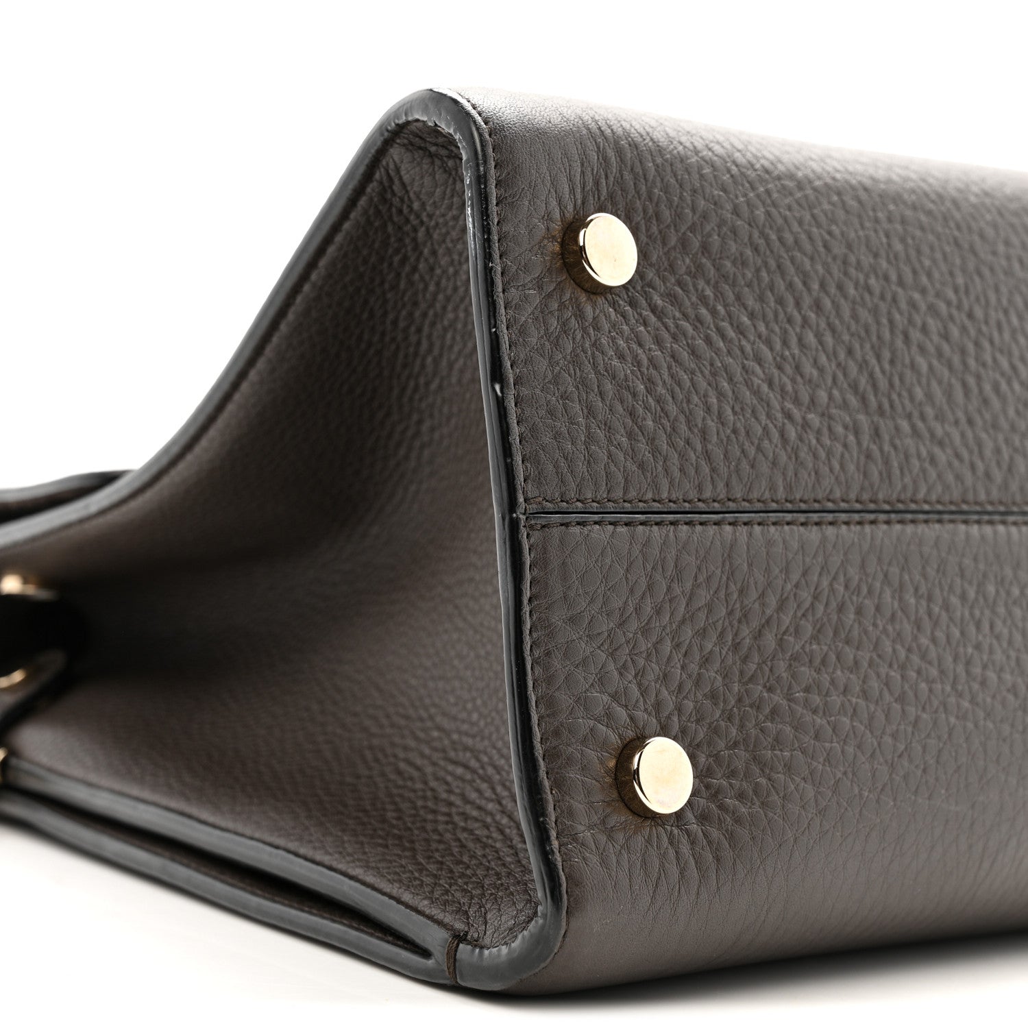 Christian Dior Grained Calfskin Medium Diorever Flap Dark Brown 8 of 14