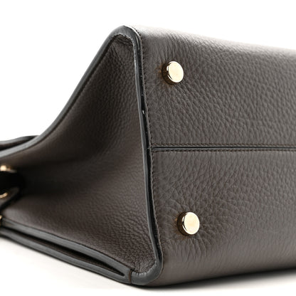 Christian Dior Grained Calfskin Medium Diorever Flap Dark Brown 8 of 14
