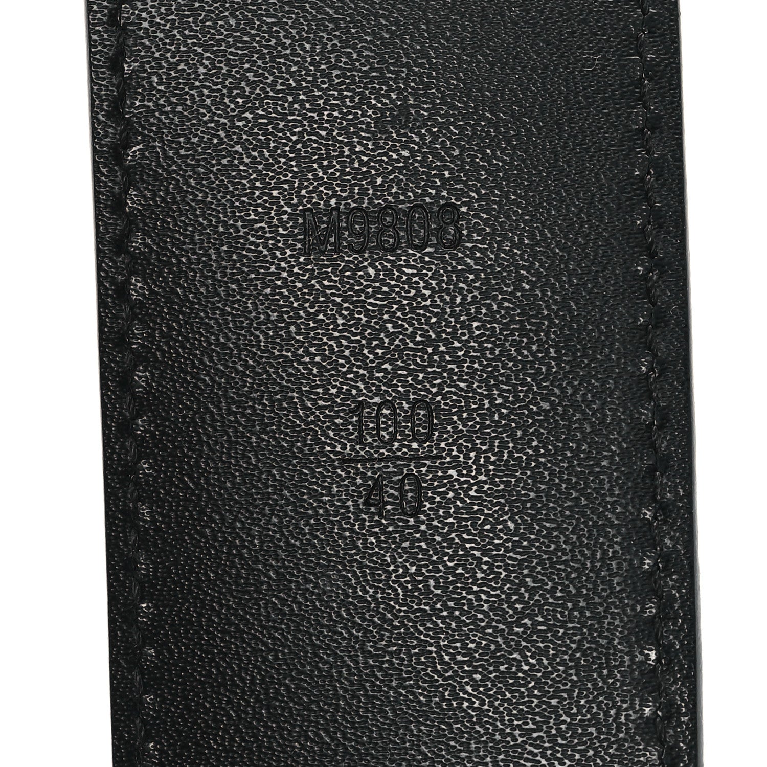 Louis Vuitton Calfskin Damier Graphite 40mm LV Initiales Reversible Belt 100 40 5 of 6