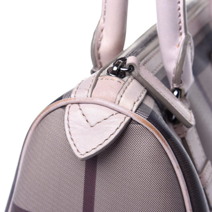 Burberry Smoked Check Small Chester Bowling Bag Purple 14 of 14