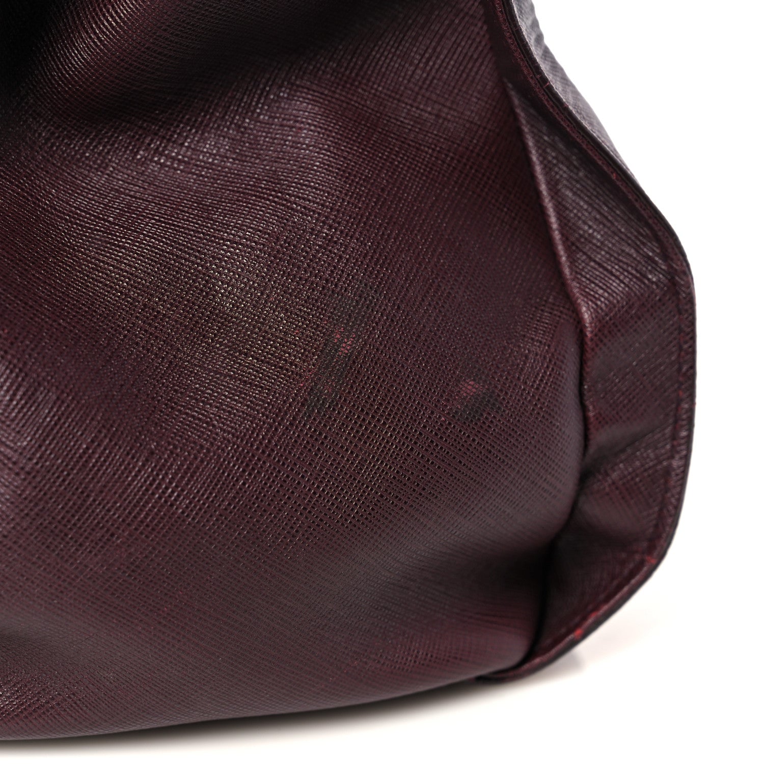 Salvatore Ferragamo Printed Calfskin Beky Tote Burgundy 20 of 25
