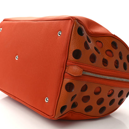 Hermes Buffle Toile Sac A Chien TouTou Brique Potiron 10 of 16