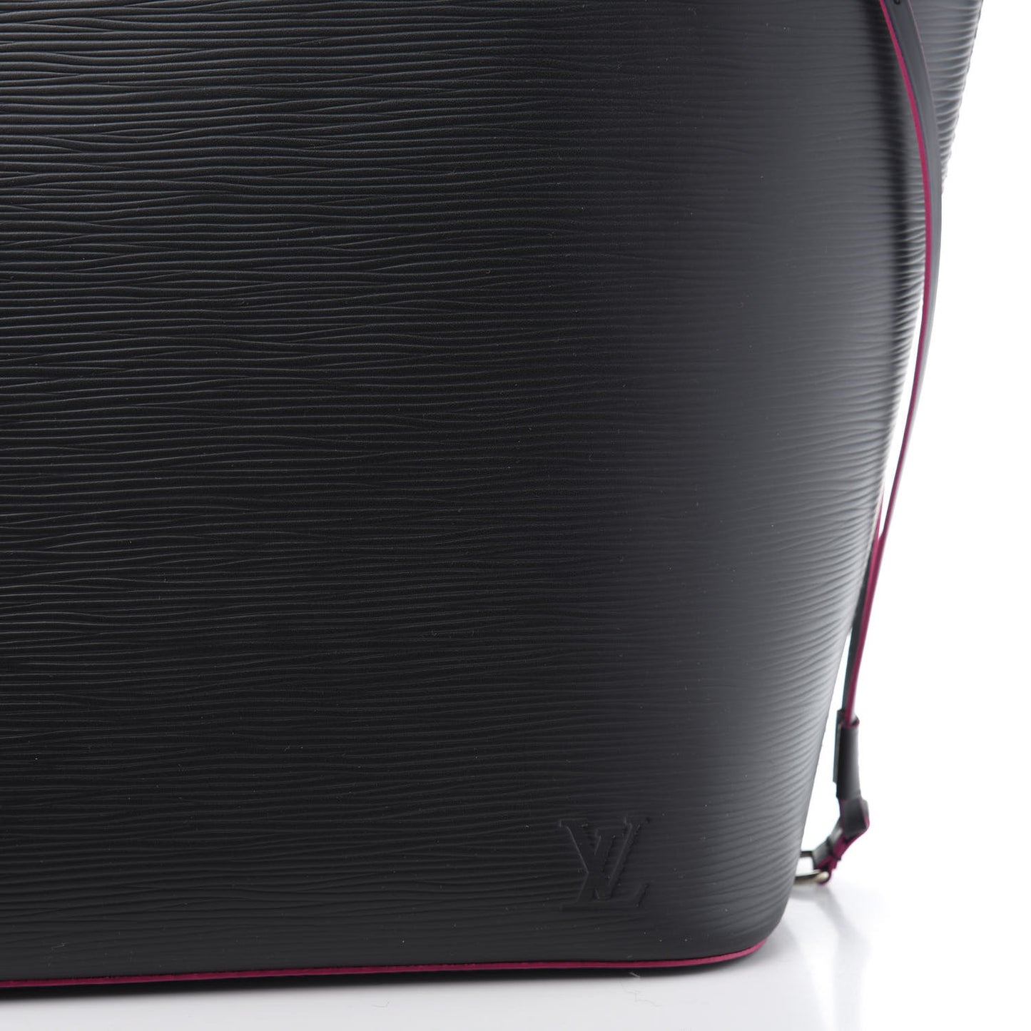 Epi Neverfull MM Black Hot Pink