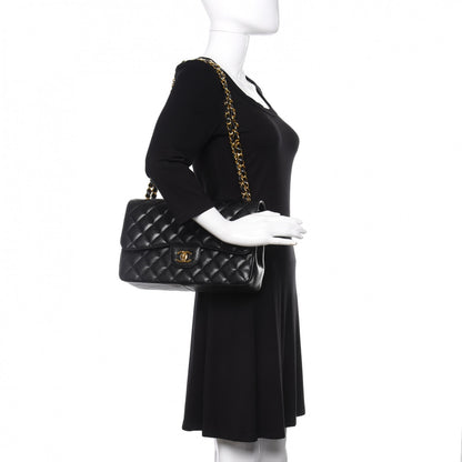 Chanel Caviar Quilted Jumbo Double Flap Black 2 of 10