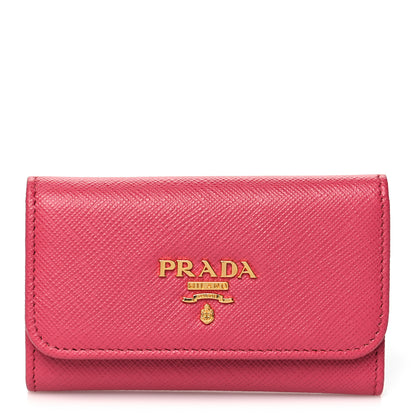 Prada Saffiano Metal 6 Key Holder Peonia 1 of 7