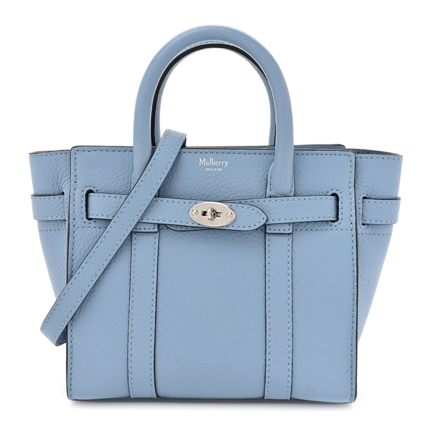 Small Classic Grain Micro Zipped Bayswater Pale Slate