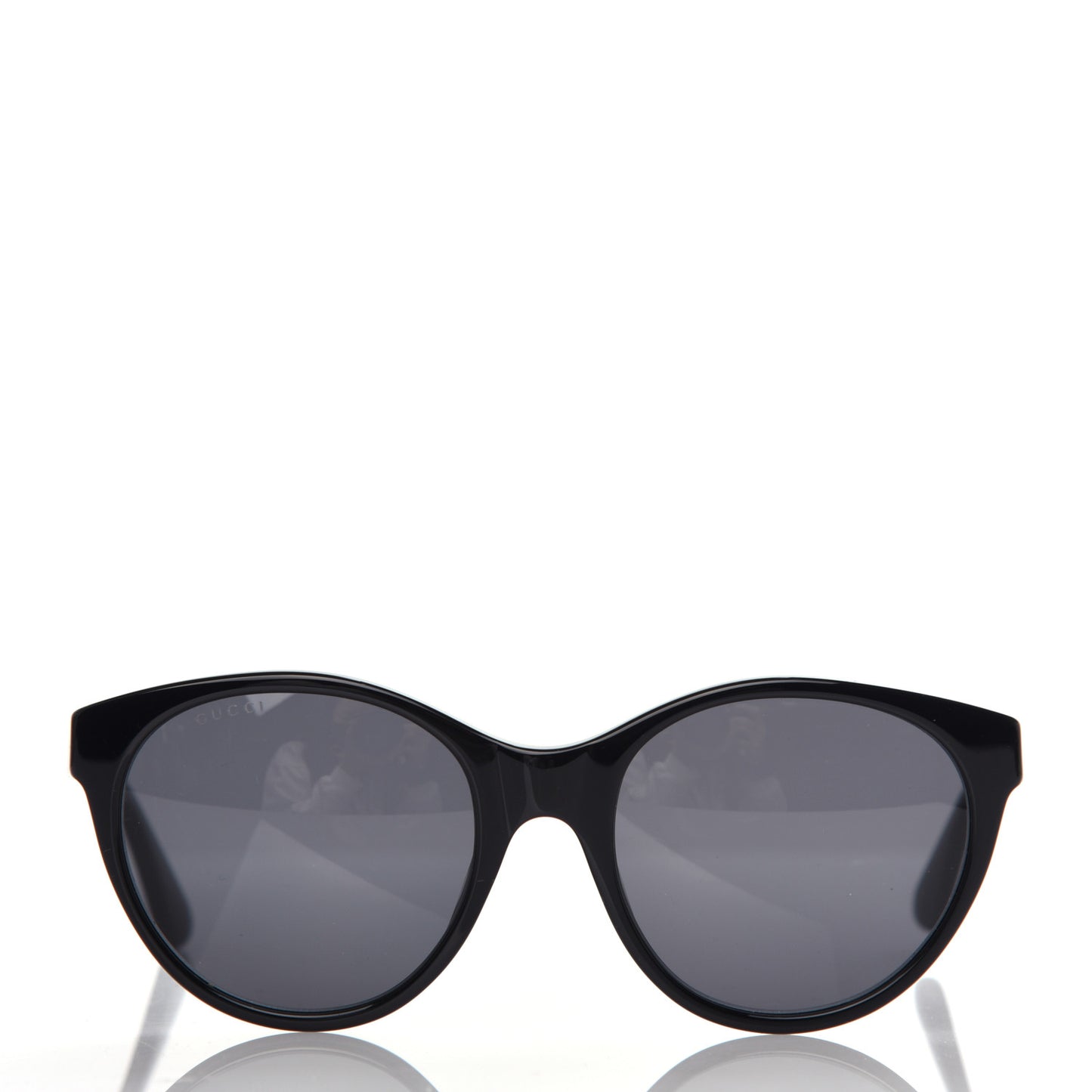 Round Frame Crystal Sunglasses GG 0419S Black