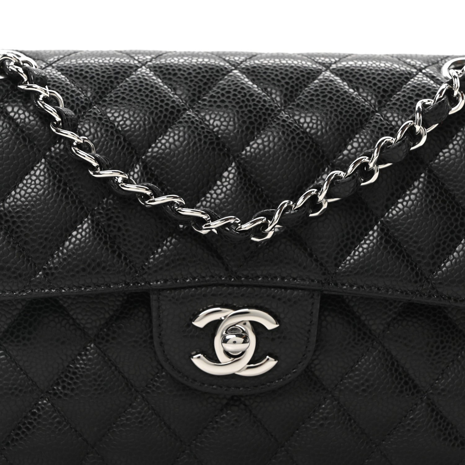 Chanel Caviar Quilted Small Double Flap Black 8 of 10