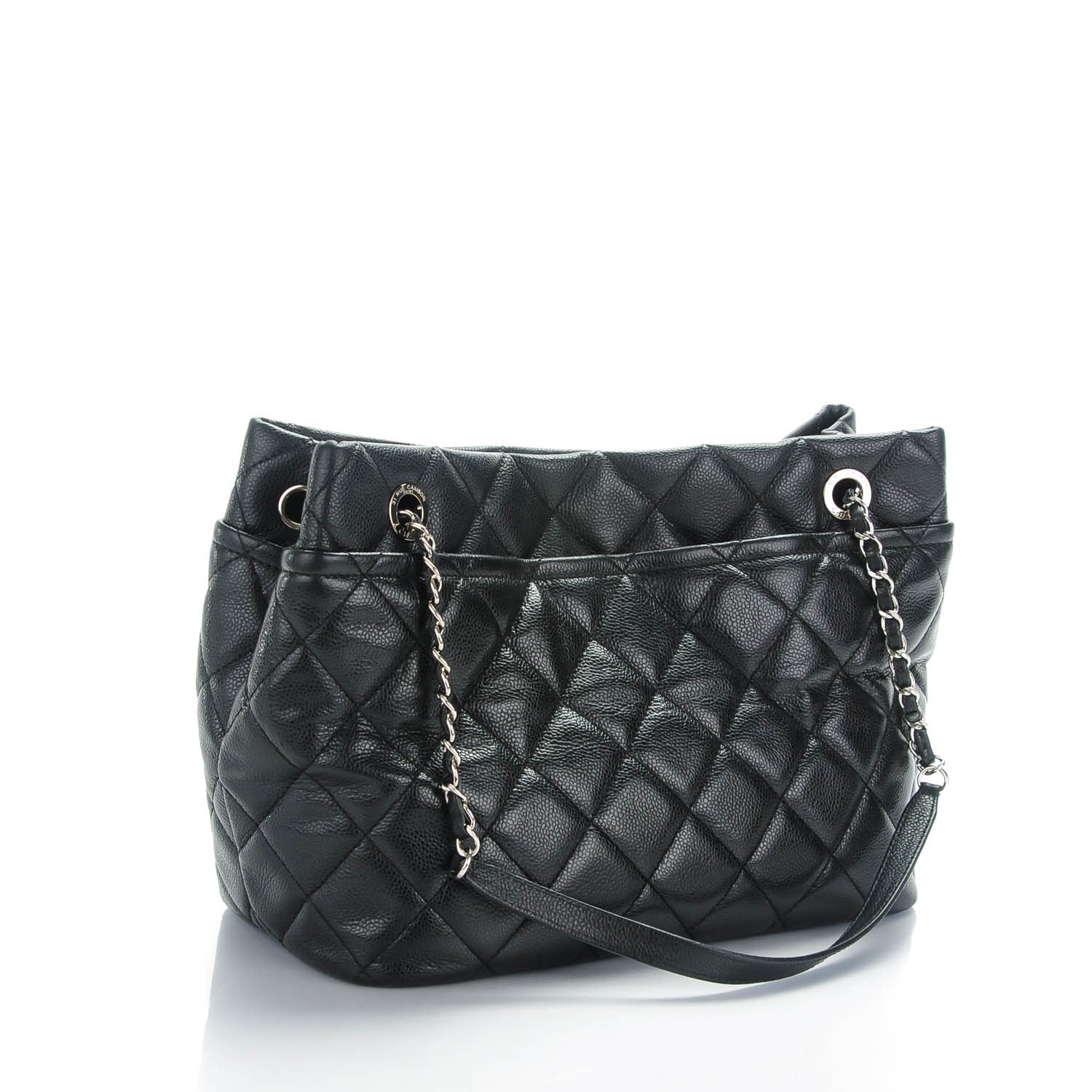 Chanel Caviar Quilted Timeless CC Soft Tote Black 3 of 7
