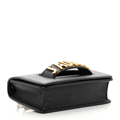 Christian Dior Grained Calfskin Mini J'Adior Chain Flap Bag Black 4 of 15