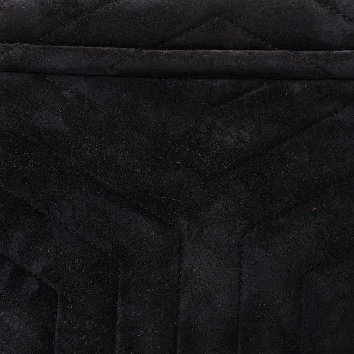 Saint Laurent Suede Calfskin Y Quilted Monogram Small Loulou Chain Satchel Deep Marine 11 of 13