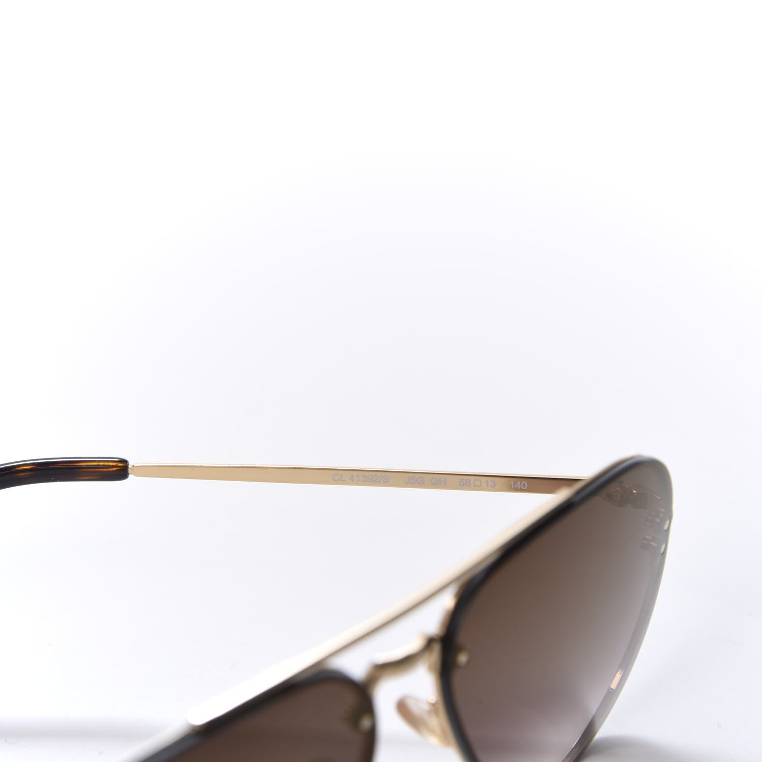 Celine Mirror Aviator Sunglasses CL 41392/S Gold Grey 5 of 7