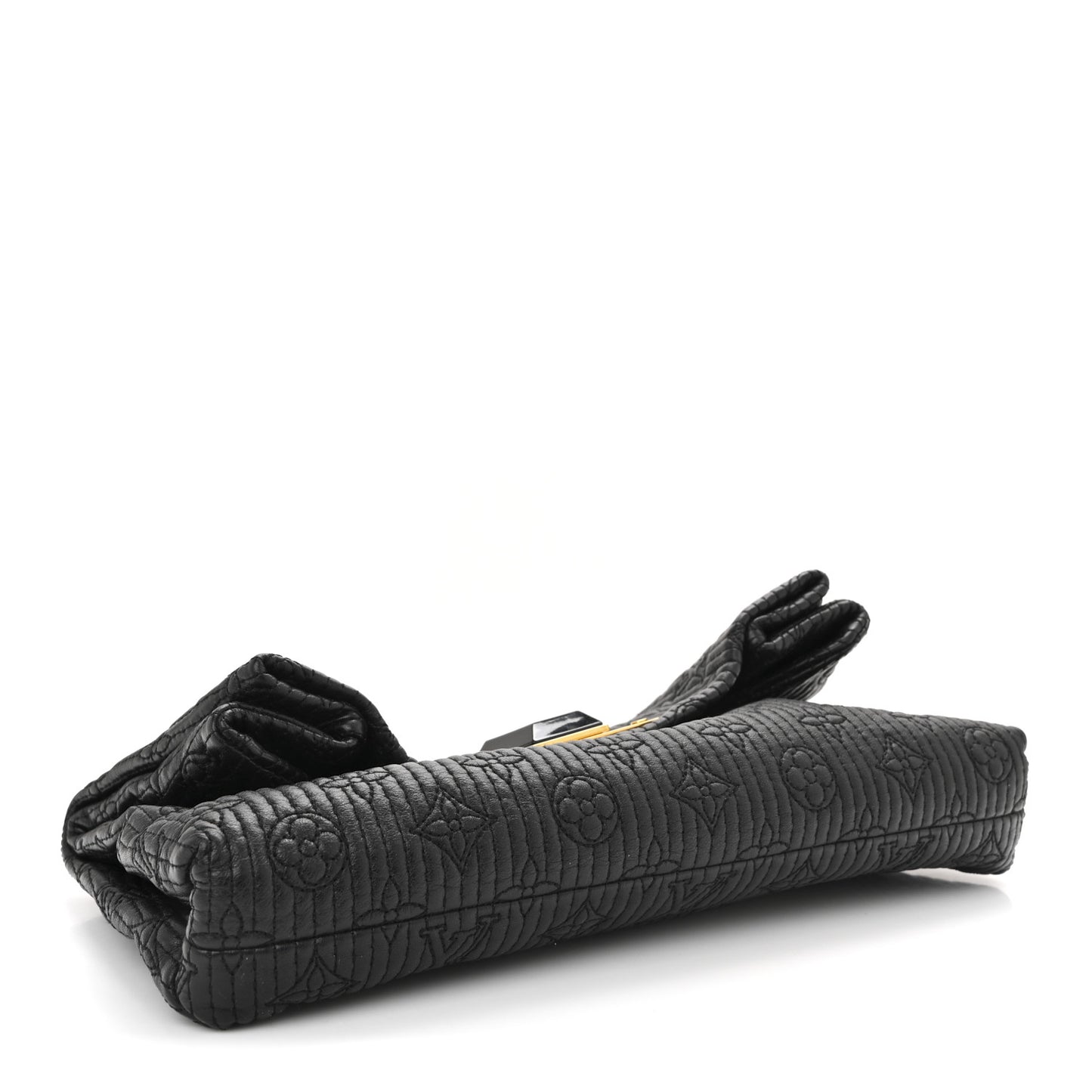 Calfskin Quilted Monogram Altair Clutch Black