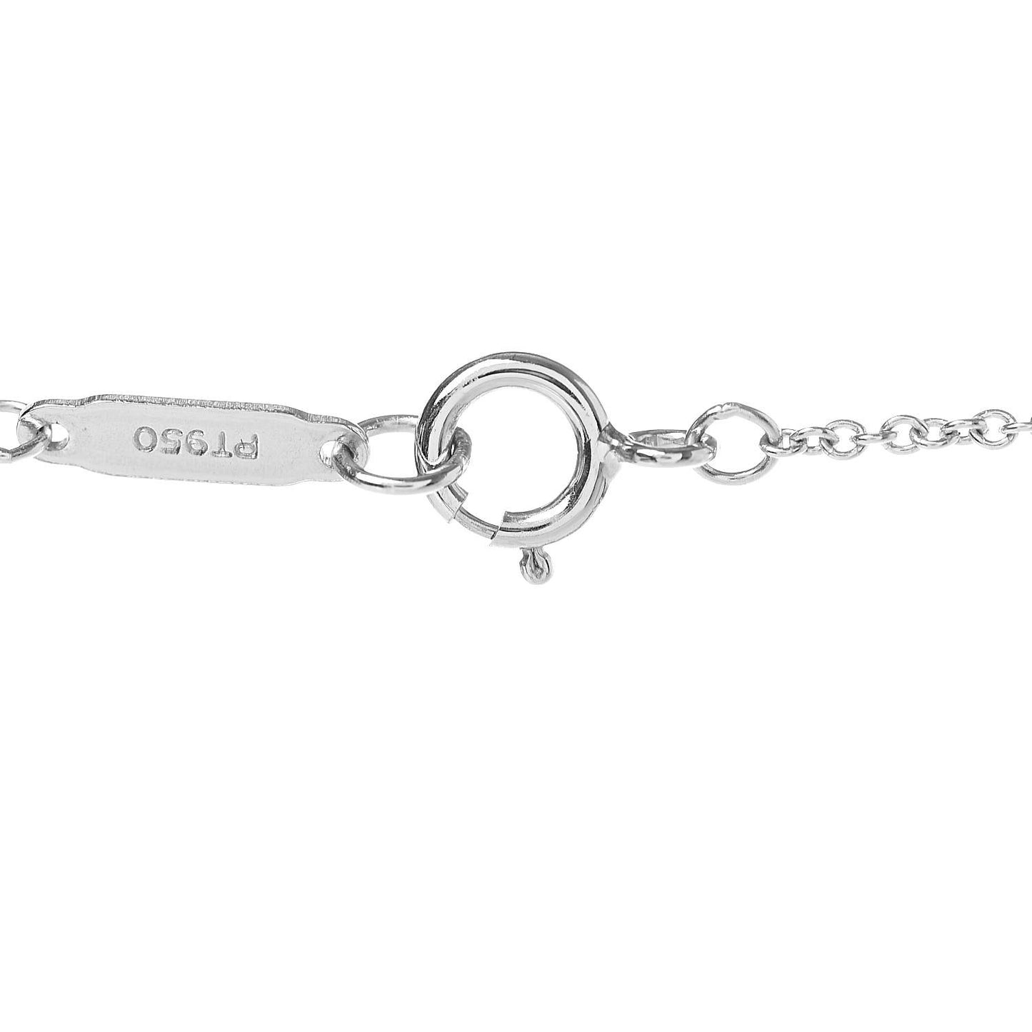 Platinum Diamond Small Heart Pendant Necklace