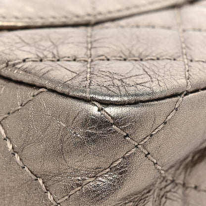 Chanel Metallic Aged Calfskin Quilted 2.55 Reissue 225 Flap Pewter 13 of 13