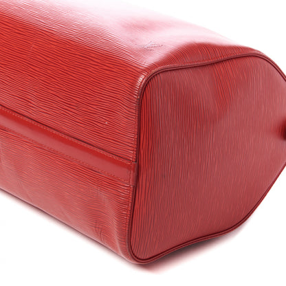 Louis Vuitton Epi Speedy 35 Castillan Red 4 of 13