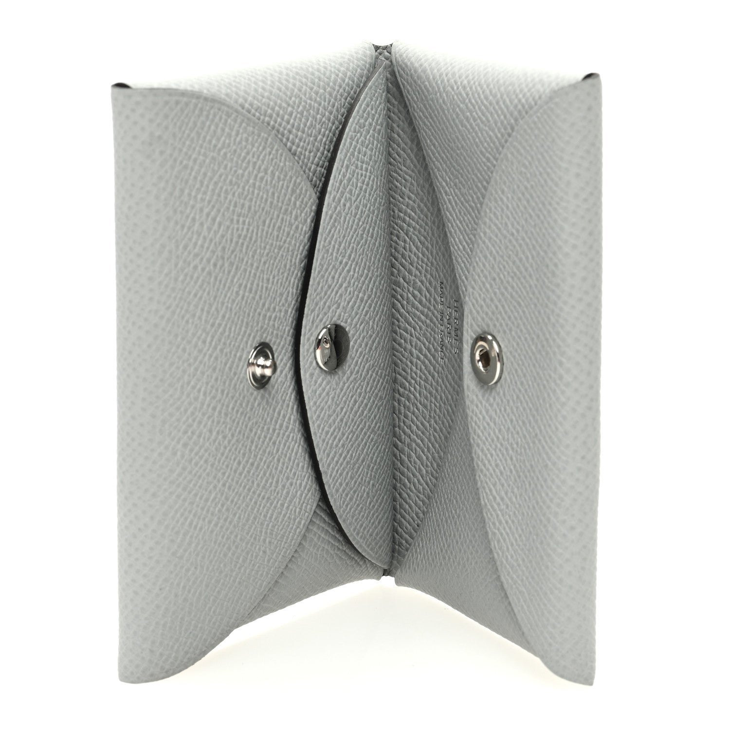 Hermes Epsom Calvi Duo Card Case Bleu Glacier 5 of 8