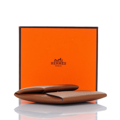 Hermes Epsom Bastia Coin Purse Miel 4 of 7
