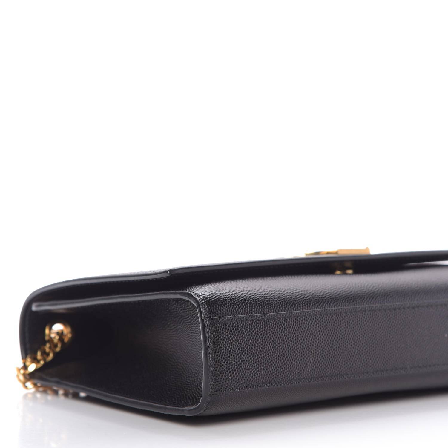 Saint Laurent Grain De Poudre Medium Classic Monogram Kate Satchel Black 6 of 8