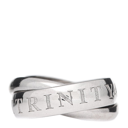 Cartier 18K White Gold Amour Trinity Ring 50 5.25 1 of 5