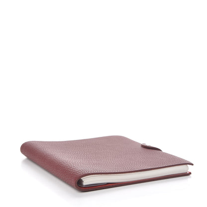 Hermes Togo Ulysse MM Notebook Cover Rouge H 4 of 8