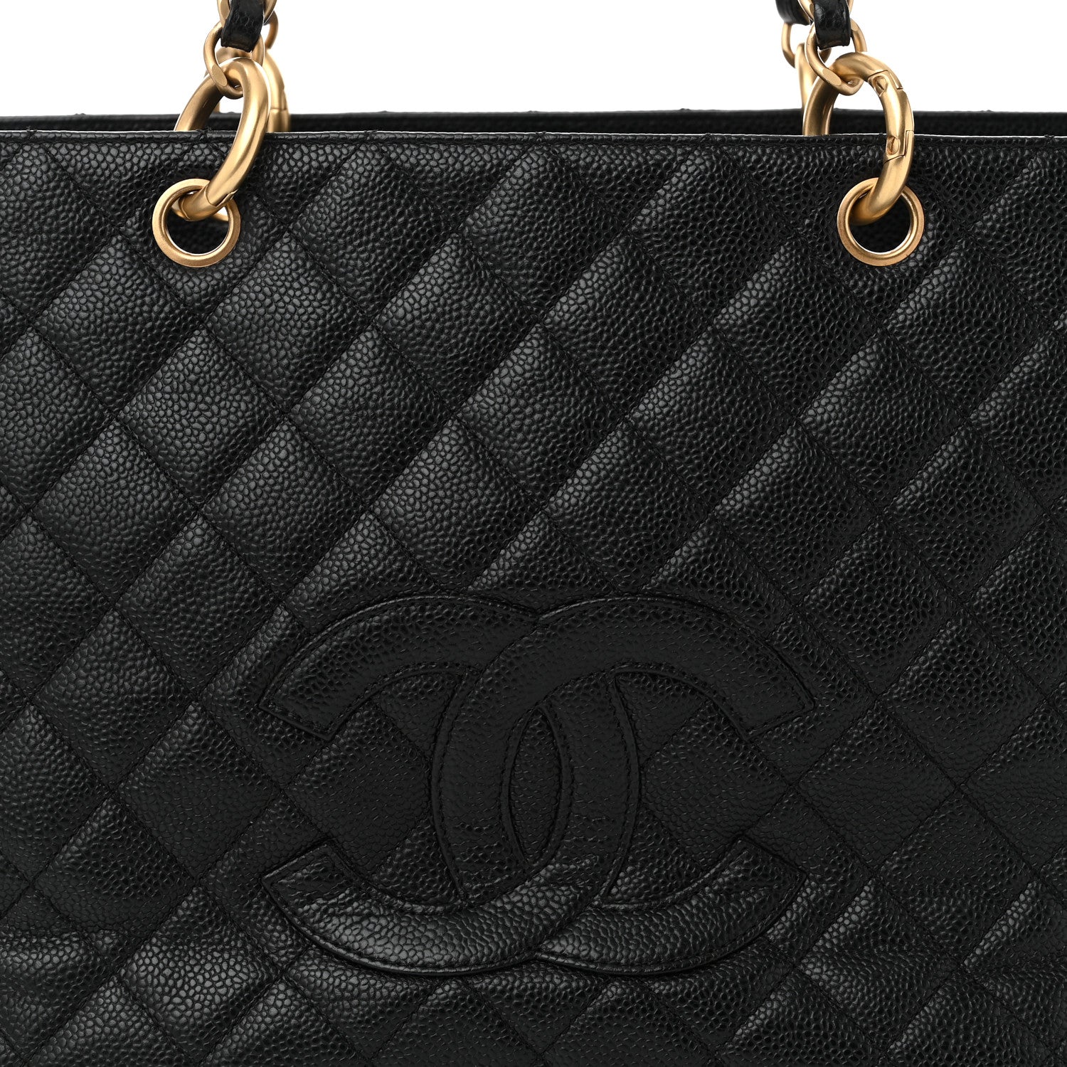 Chanel Caviar Quilted Grand Timeless Tote GTT Black 9 of 13