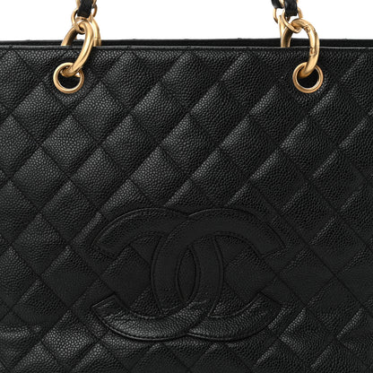 Chanel Caviar Quilted Grand Timeless Tote GTT Black 9 of 13