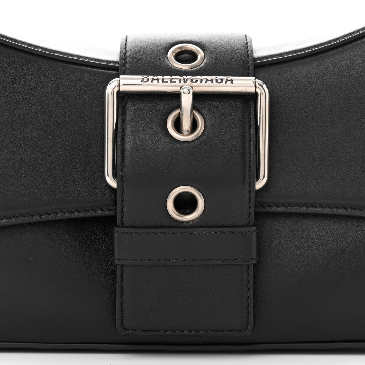 Balenciaga Smooth Calfskin Medium Lindsay Shoulder Bag Black 8 of 10