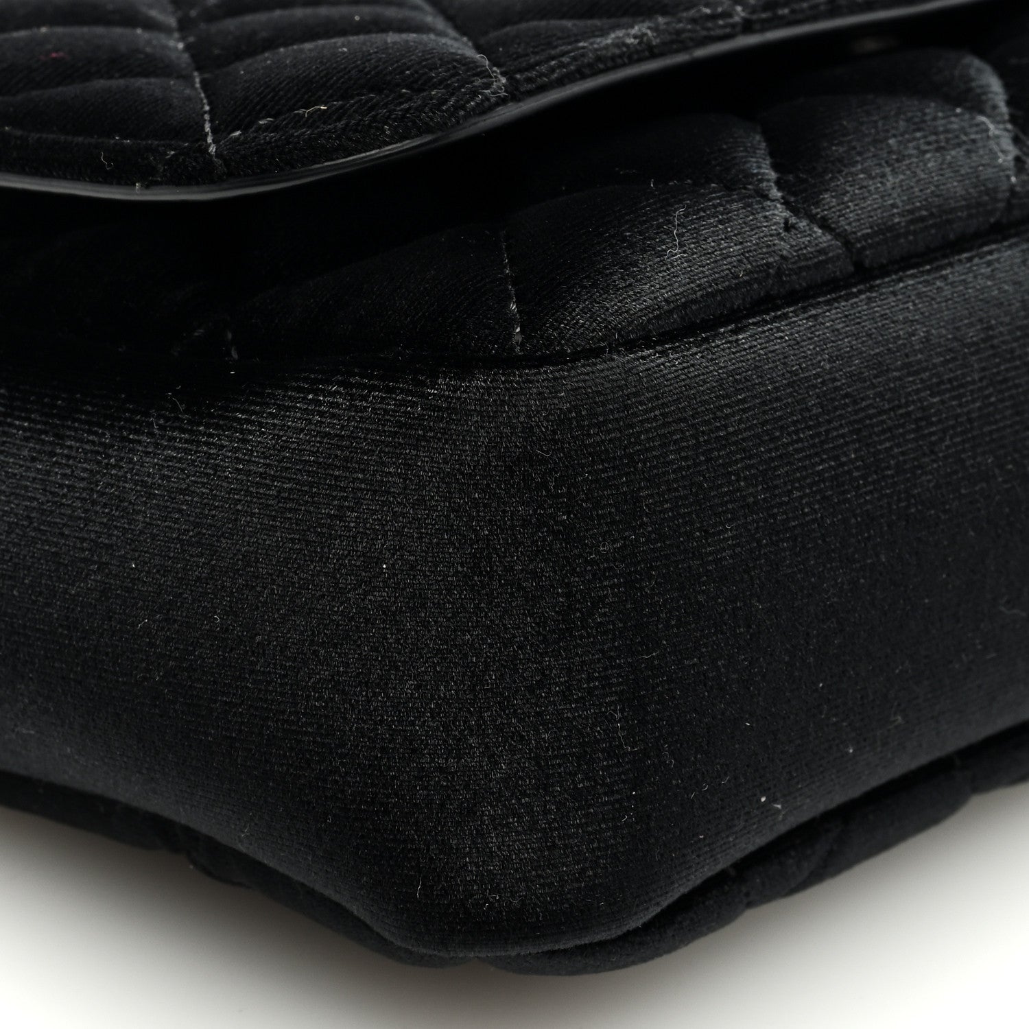 Versace Velvet Quilted Icon Crossbody Bag Black 7 of 8