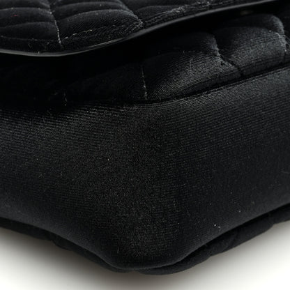 Versace Velvet Quilted Icon Crossbody Bag Black 7 of 8