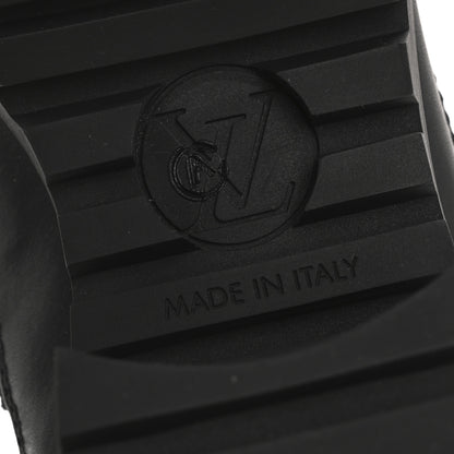 Louis Vuitton Calfskin Monogram Denim Laureate Platform Desert Boots 38 Grey 7 of 10