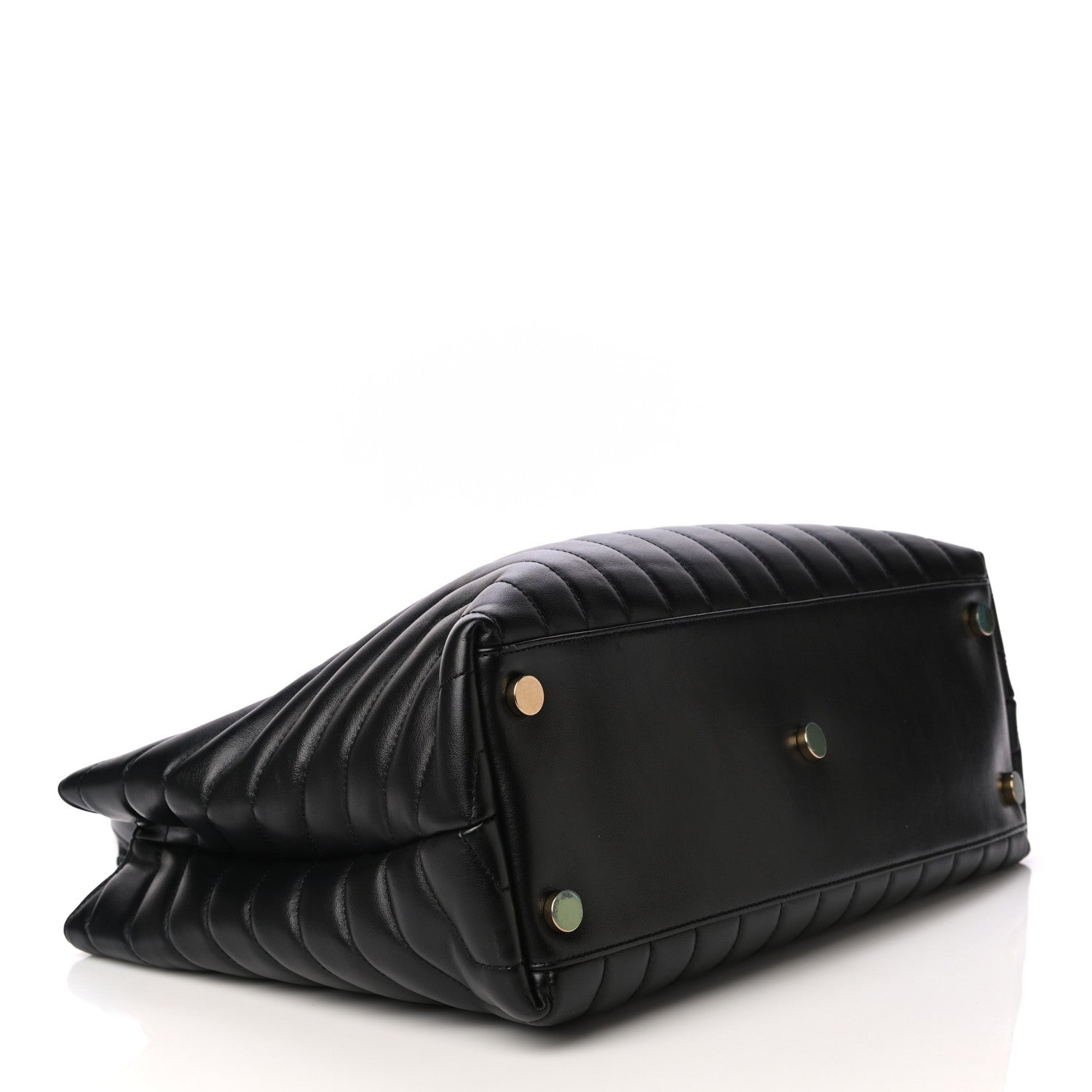 Saint Laurent Calfskin Y Quilted Monogram Large Loulou Shopper Black 4 of 9
