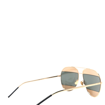 Christian Dior Split 1 Aviator Sunglasses Gold 4 of 6