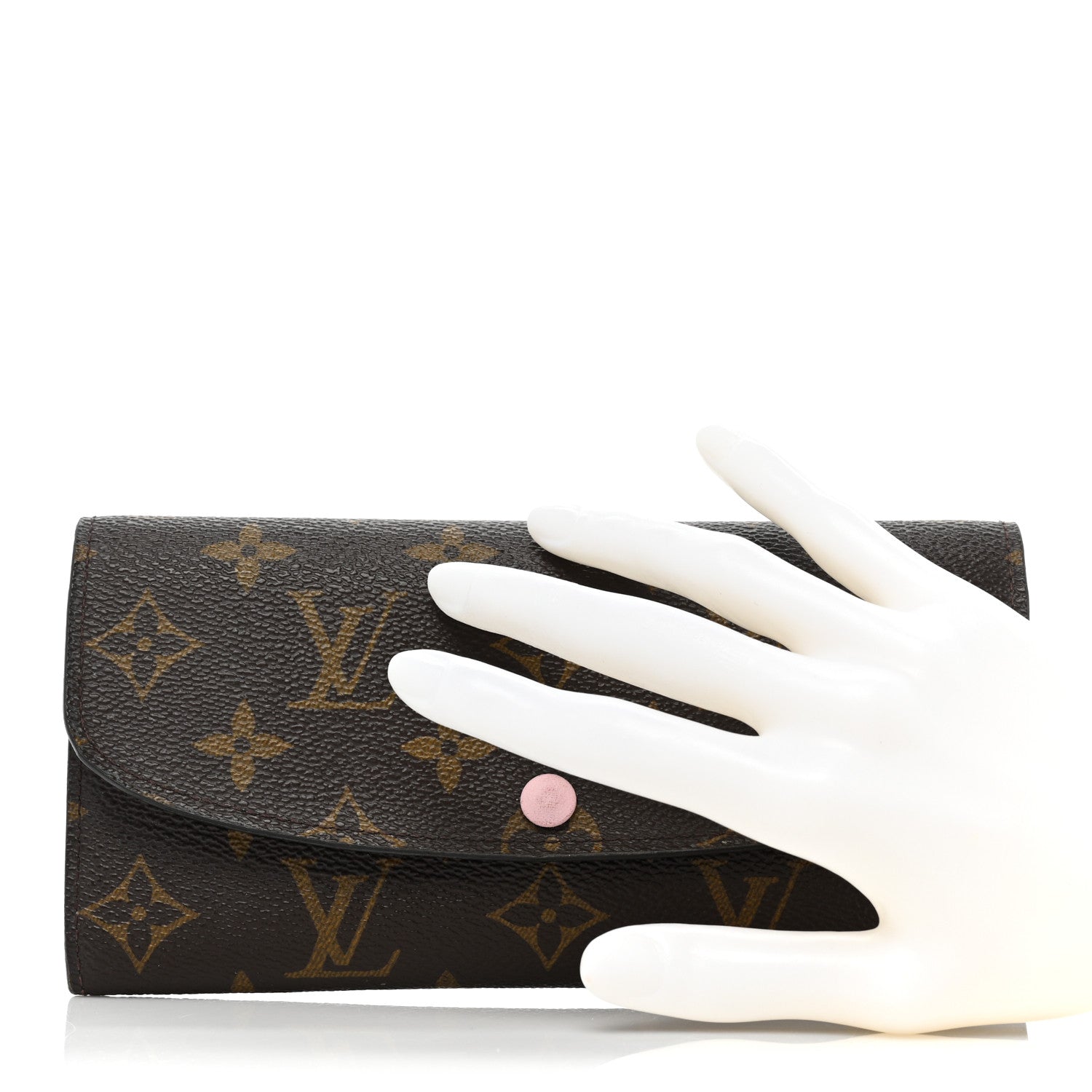 Louis Vuitton Monogram Emilie Wallet Rose Ballerine 2 of 12