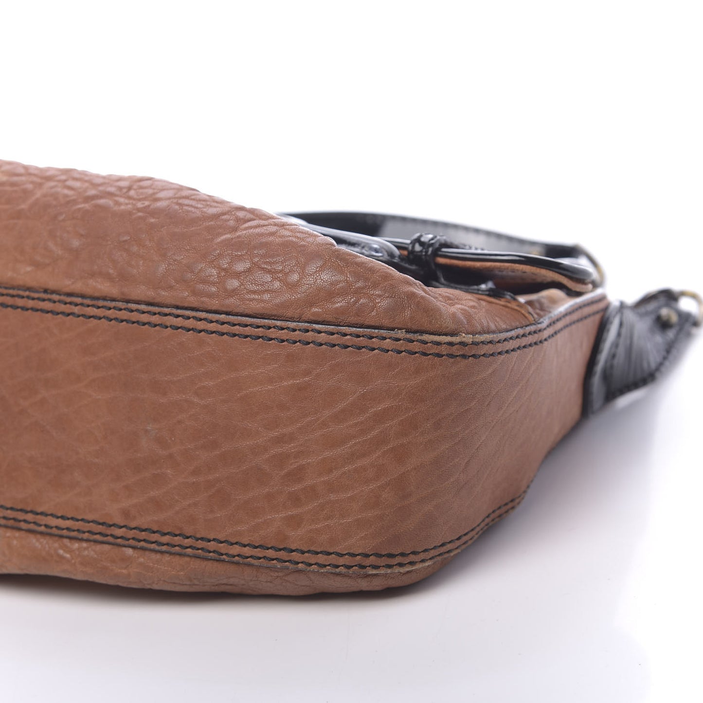 Nappa Patent B Bis Flap Bag Osso Black