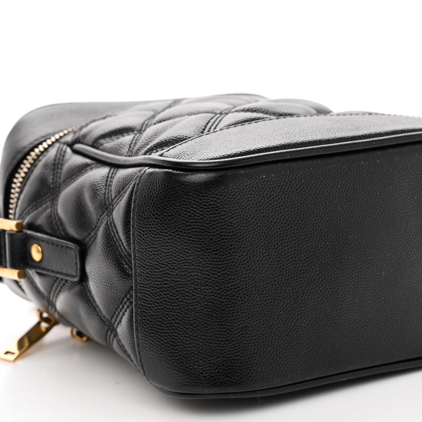 Grain de Poudre Quilted 80's Vanity Bag Black