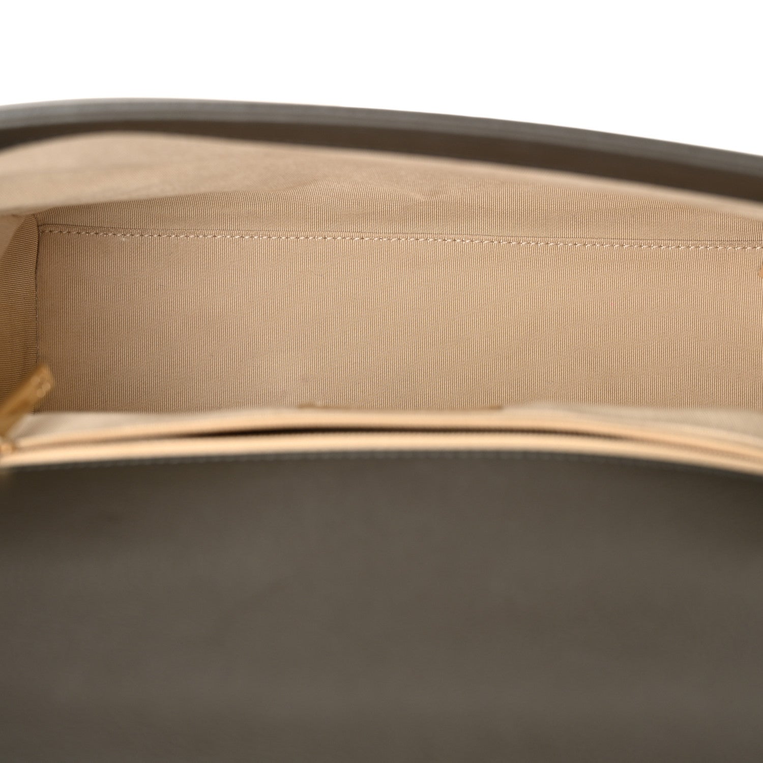 Chanel Grained Calfskin Quilted Large Label Click Flap Bag Khaki Khaki 5 of 11