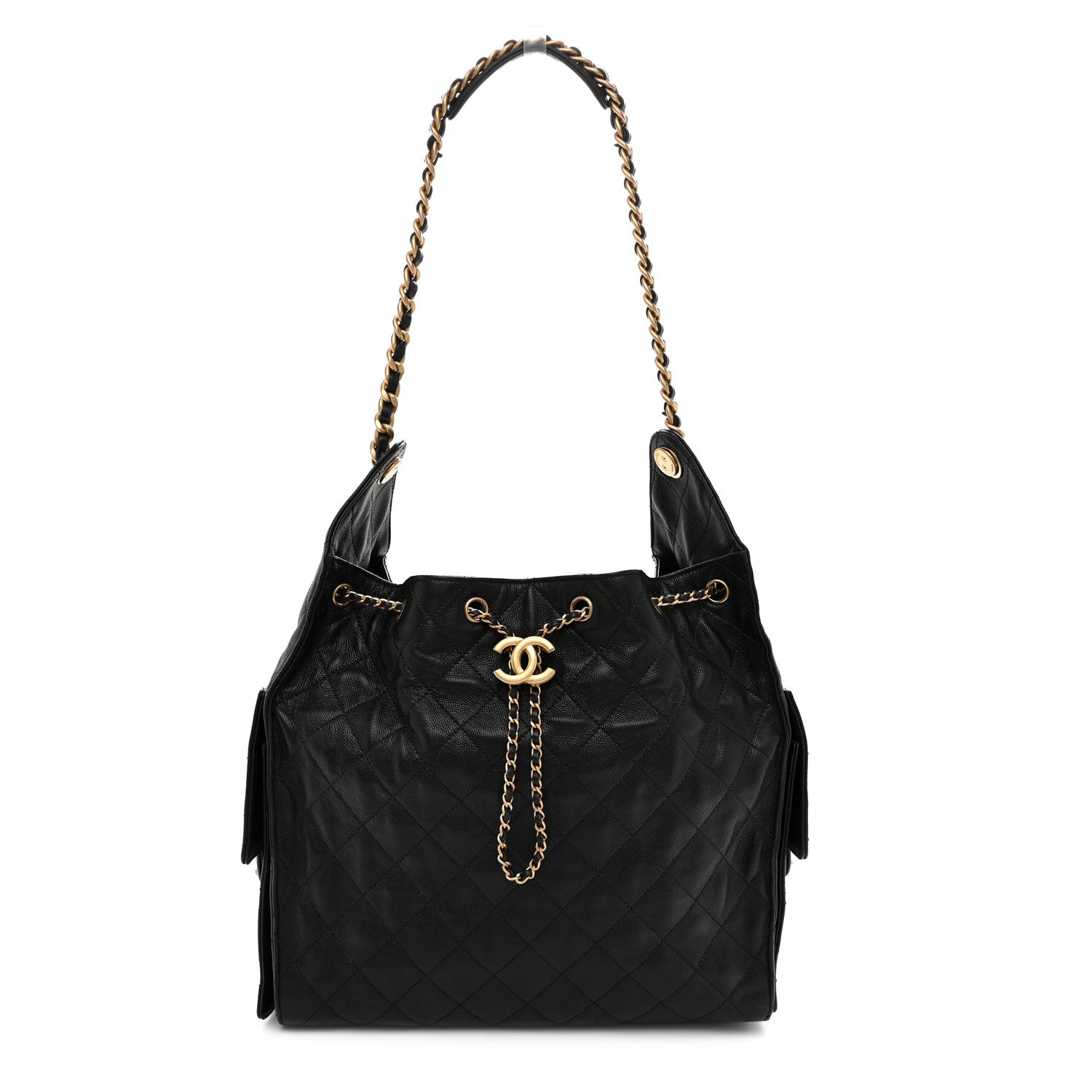 Chanel Caviar Quilted Medium Chanel 25 Handbag Black 1 of 12