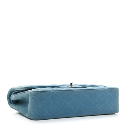 Chanel Iridescent Caviar Quilted Medium Double Flap Blue 8 of 13