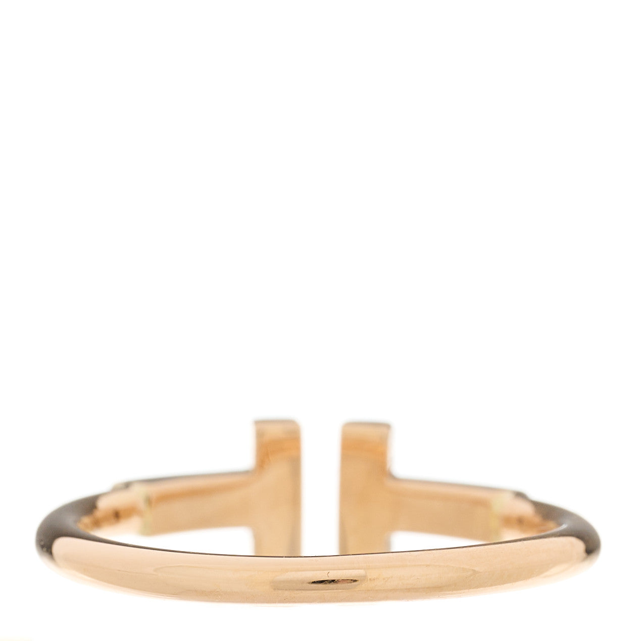 18K Rose Gold T Wire Ring 51 5.75
