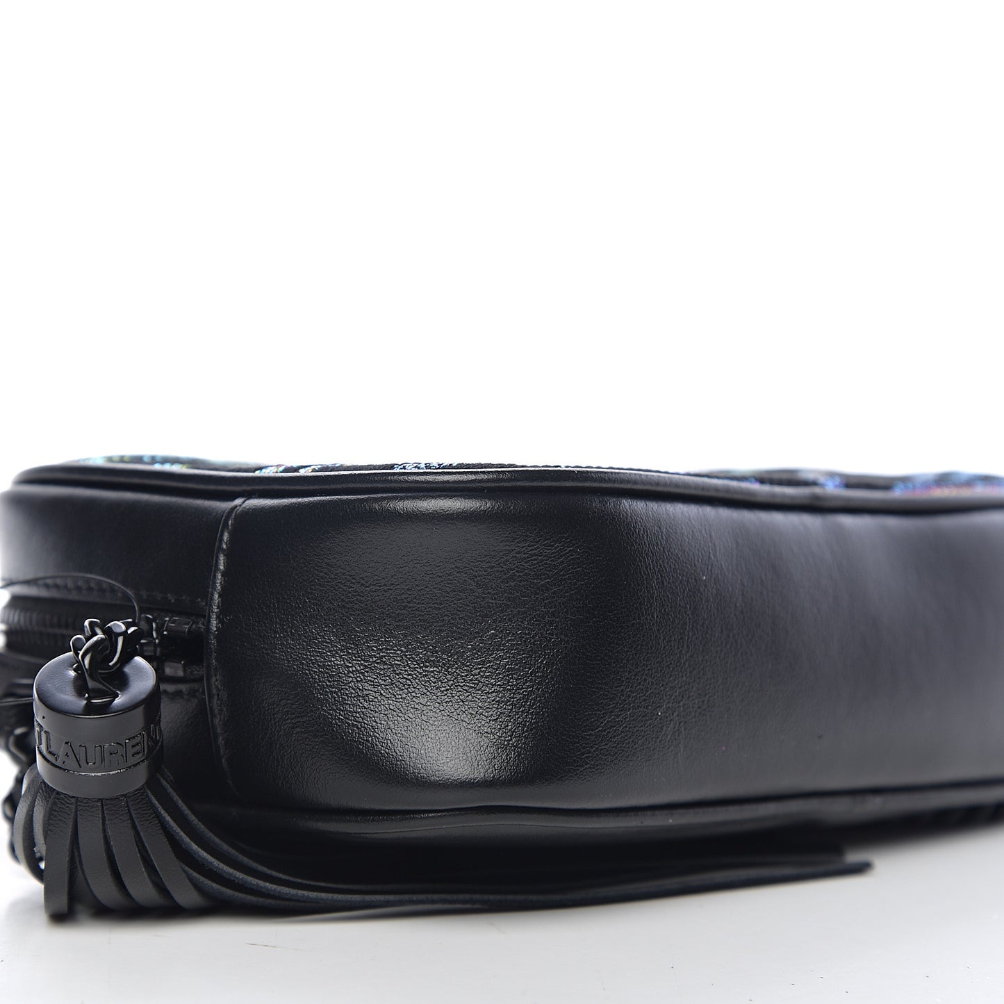 Calfskin Tiger Burnout Monogram Lou Camera Bag Black Multicolor