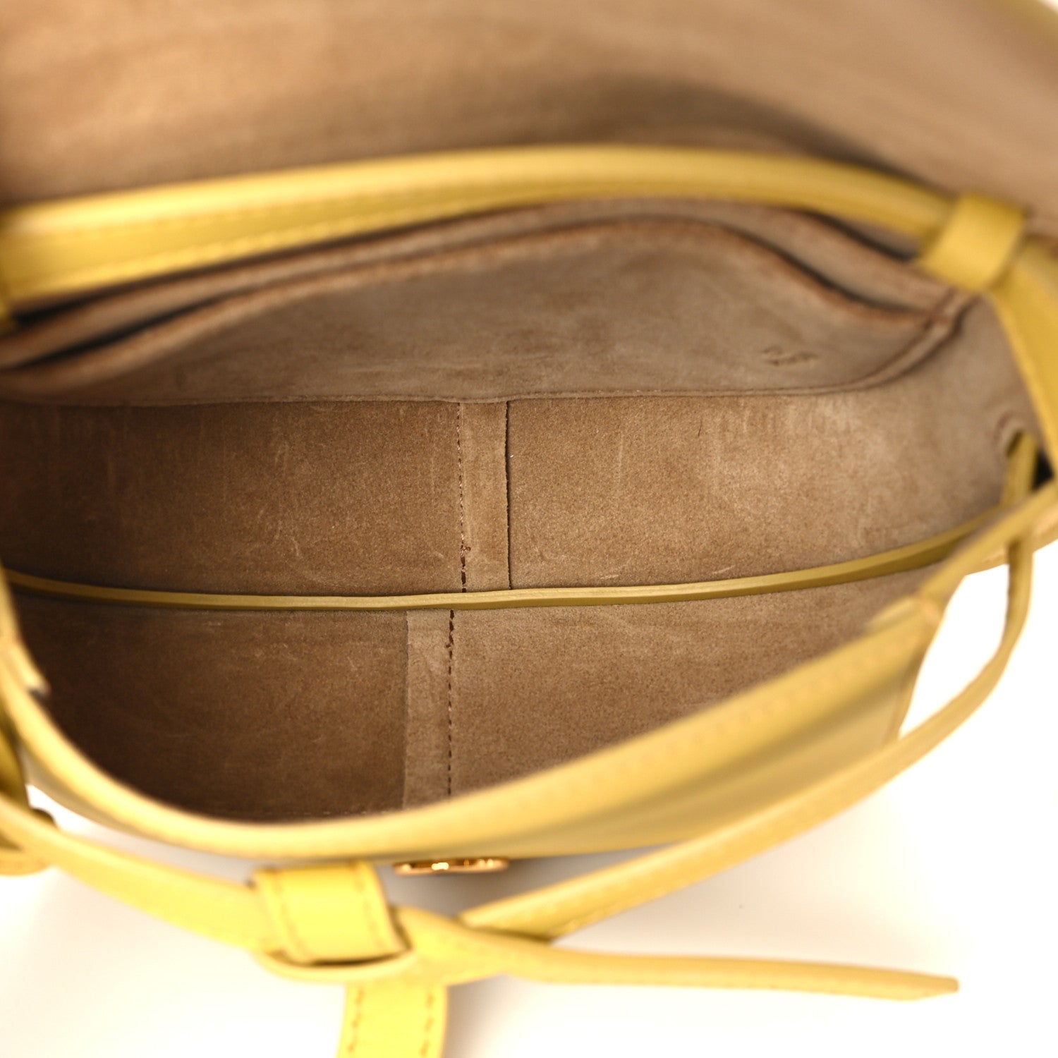 Loewe Calfskin Jacquard Mini Gate Dual Bag Dark Yellow 5 of 9
