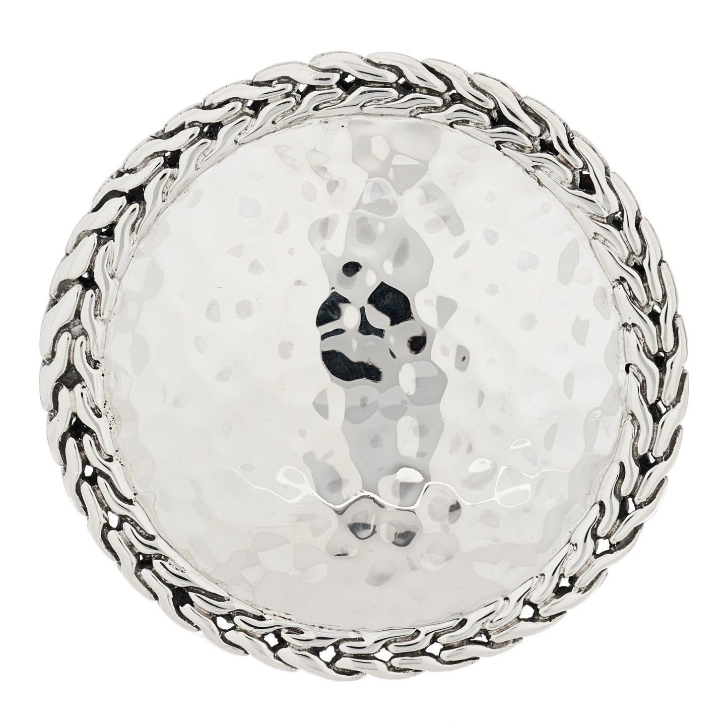 Sterling Silver Palu Hammered Dome Ring 55 7.25